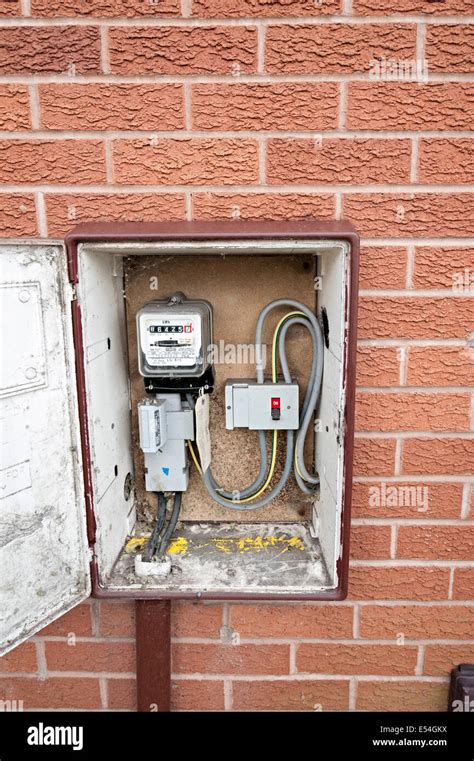 home electrical meter box|electricity meter box outside house.